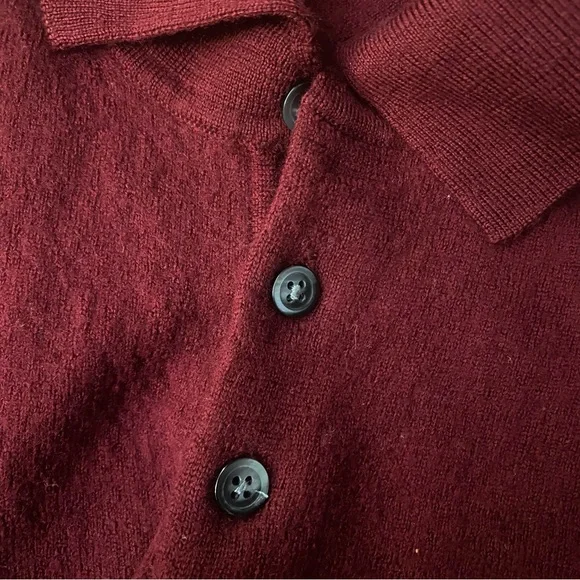 Bloomingdale's Merino Wool Sweater in Deep Red GUC L - Picture 4 of 4